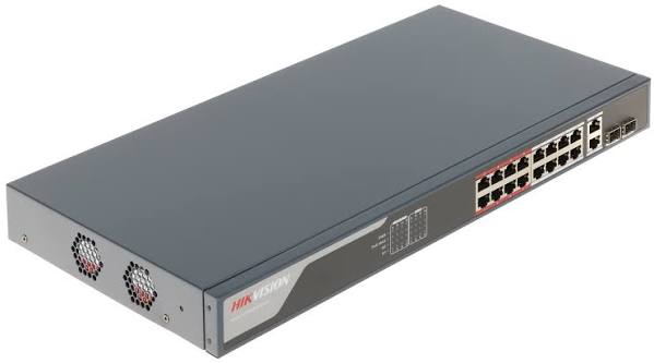 Hikvision 16 Port Switch -DS-3E1318P-EI/M - Image 2