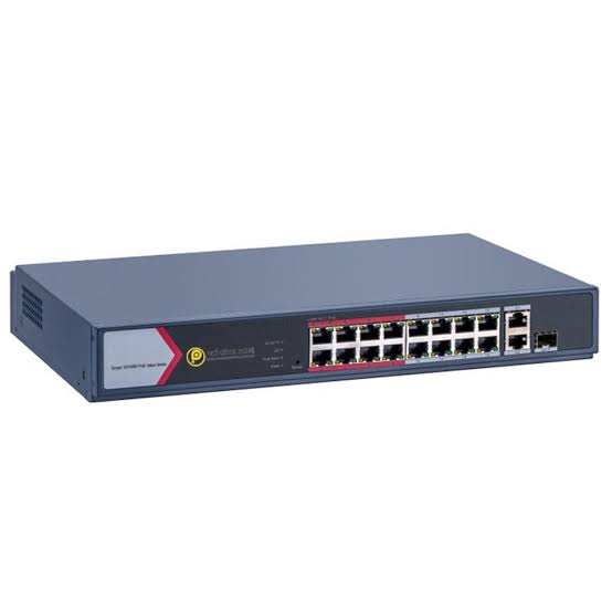 Hikvision 16 Port Gigabit Smart POE Switch - DS-3E1518P-EI/M - Image 2
