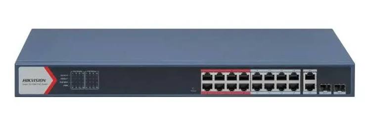 Hikvision 16 Port Gigabit Smart POE Switch - DS-3E1518P-EI/M